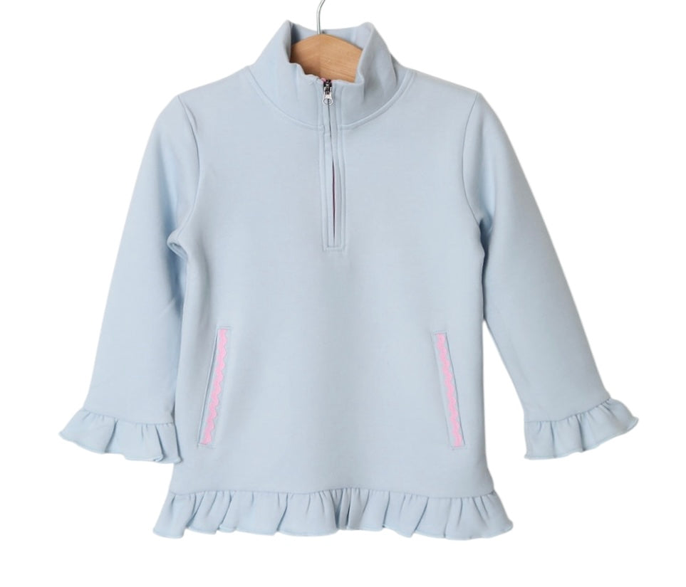 Norah 1/4 Zip Pullover - Blue