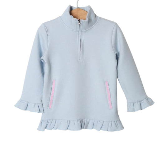 Norah 1/4 Zip Pullover - Blue
