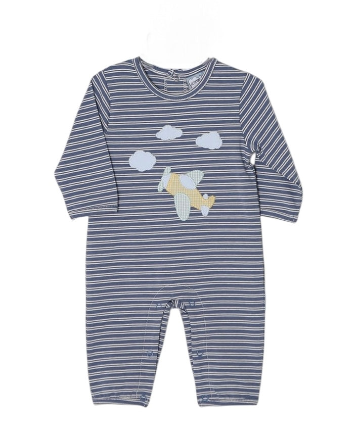 Boys Airplane Applique Romper