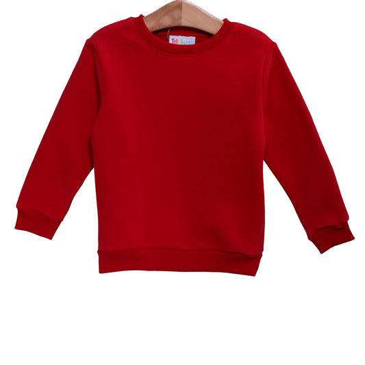 Red Pullover Sweatshirt