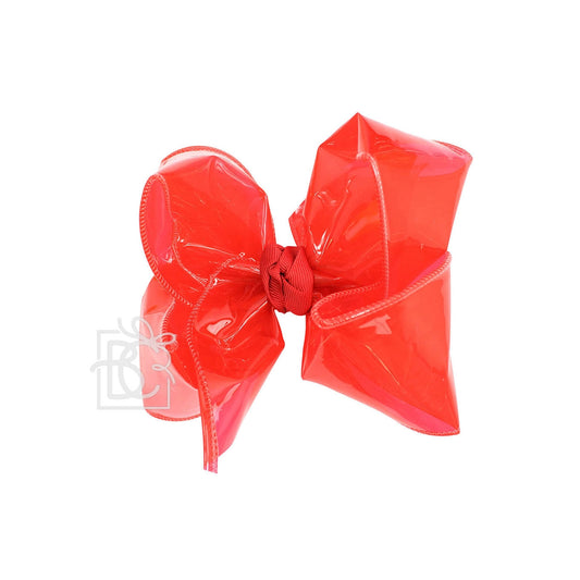 Water Hair Bow - Red