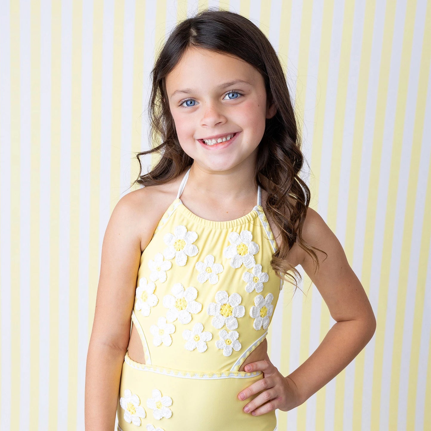 Crochet Halter - Butter Daisy Swim