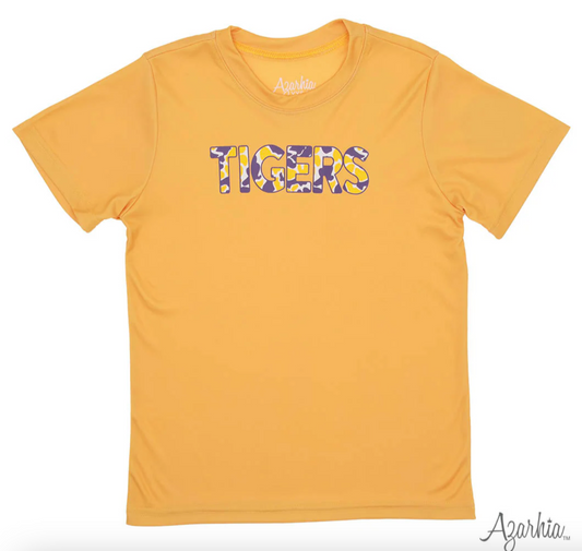 Tigers Camo on Gold Drifit Shirt