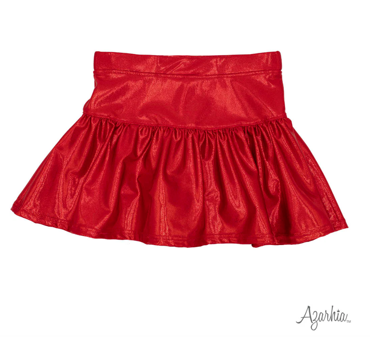 Red Shimmer Skort