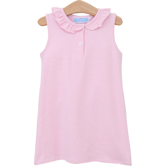 Nora Dress- Light Pink Stripe