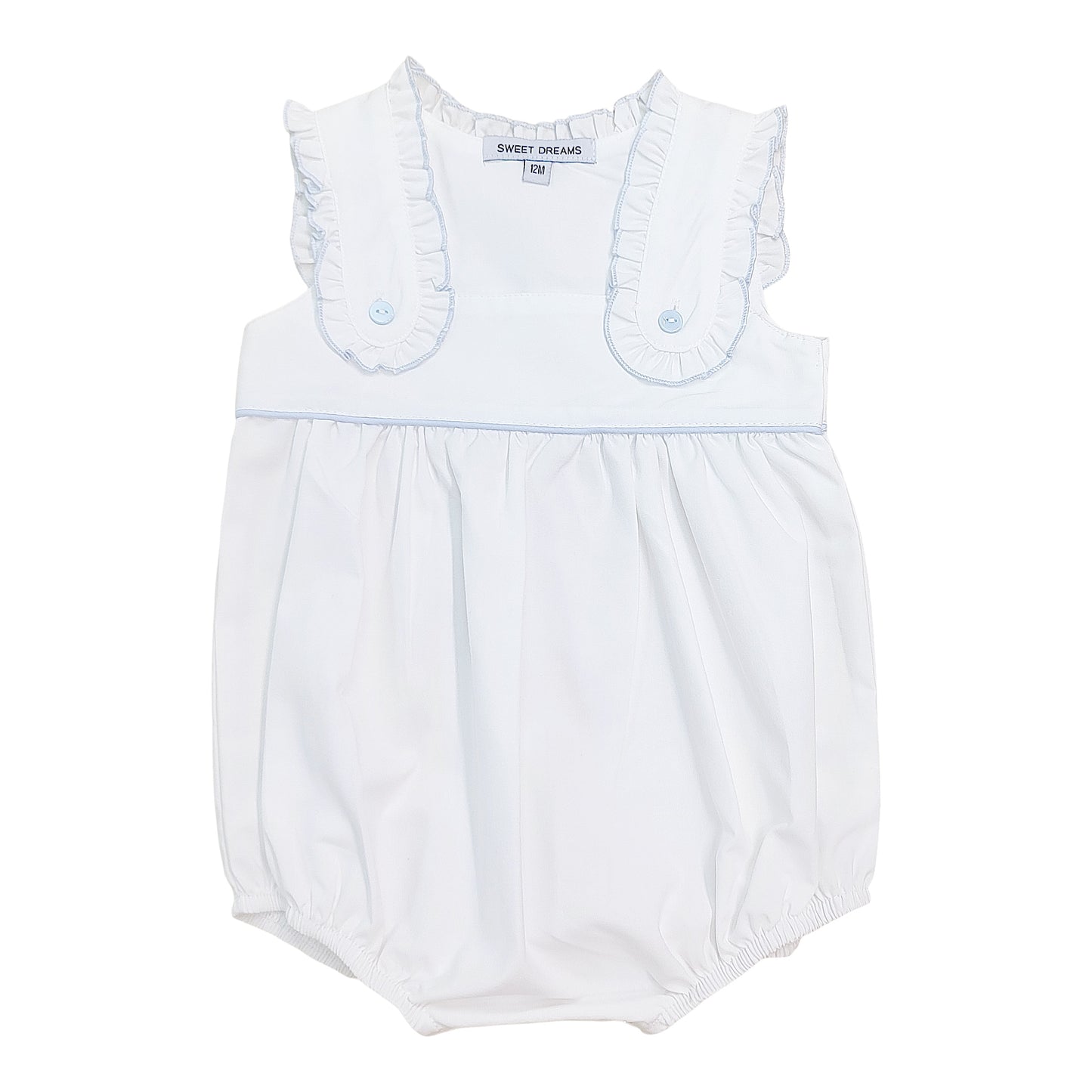 White w/ Blue Trim Bubble
