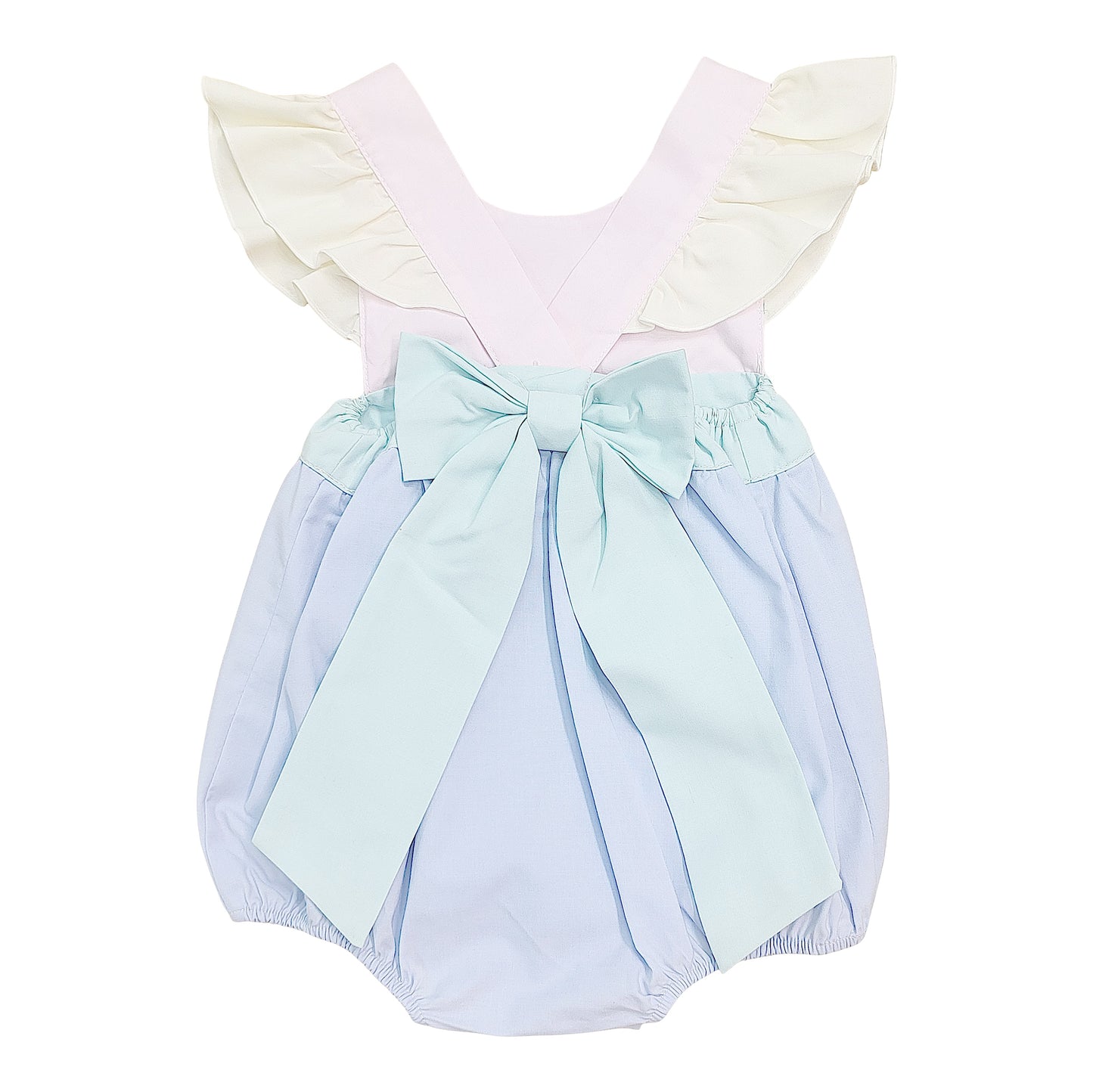 Colorblock Bow Back Bubble
