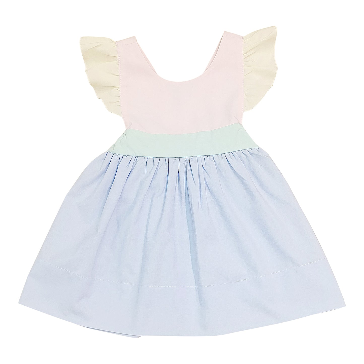 Colorblock Bow Back Dress