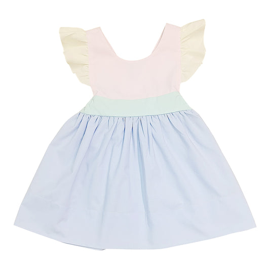 Colorblock Bow Back Dress