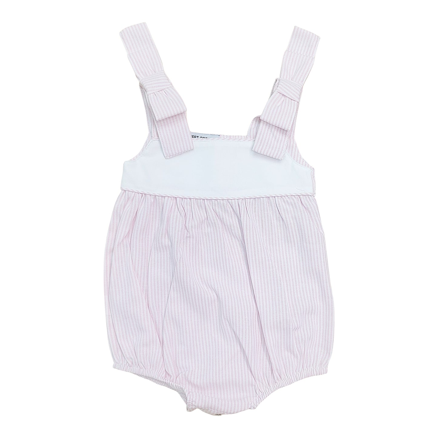 Pink Stripe Bow Shoulder Bubble