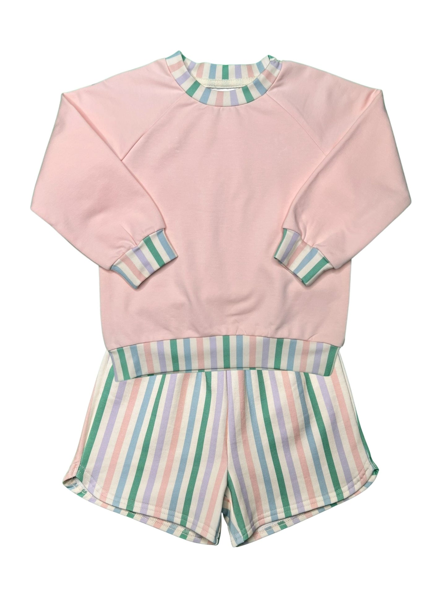 Sweatshirt Set - Multi Stripe