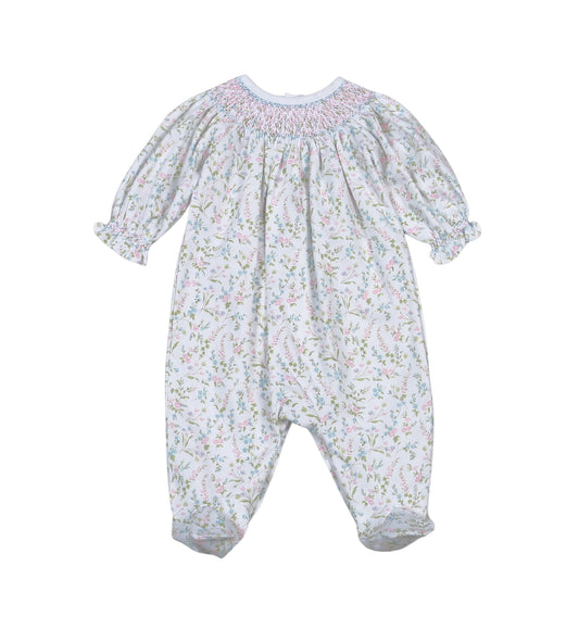Vivian Floral Smocked Bishop Footie