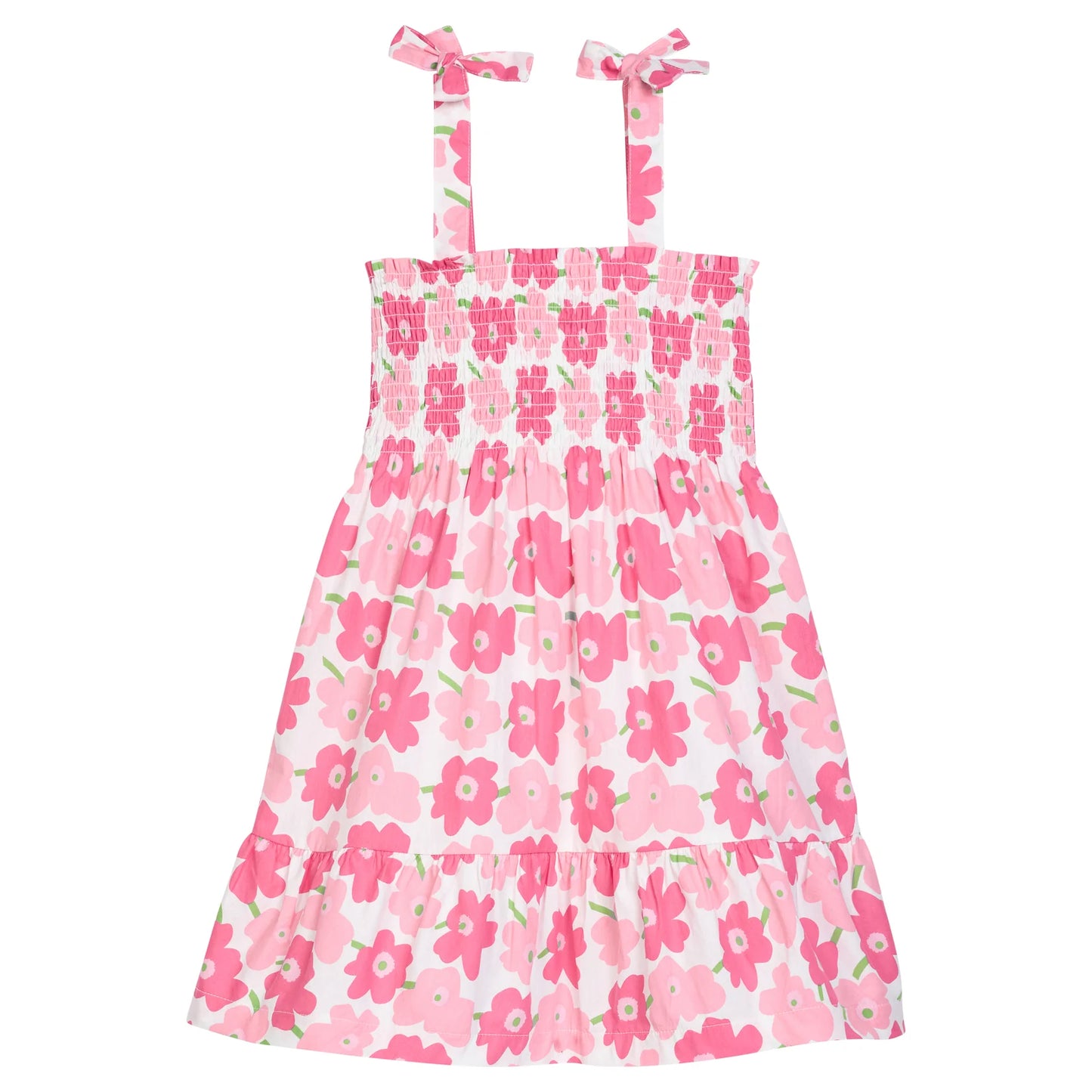 Wide Strap Lucy Dress - Piccadilly Pinks