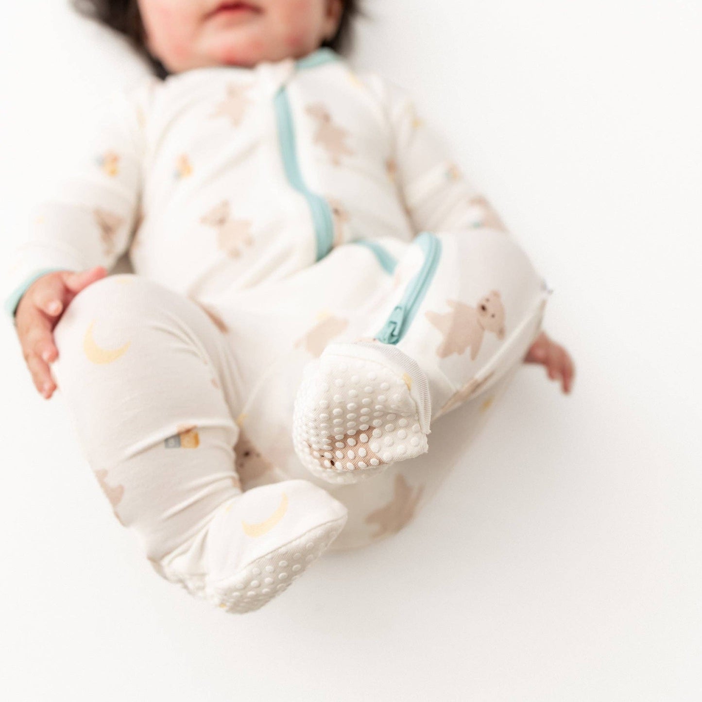 Teddy Bears Zippered Footie