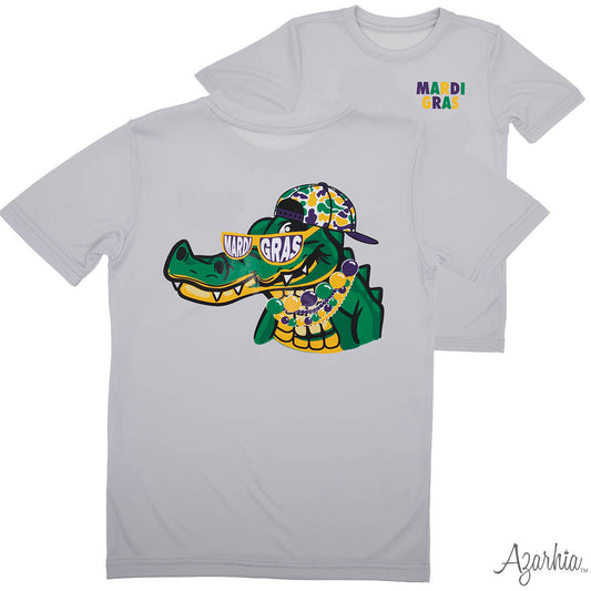 Mardi Gras Party Gator Drifit