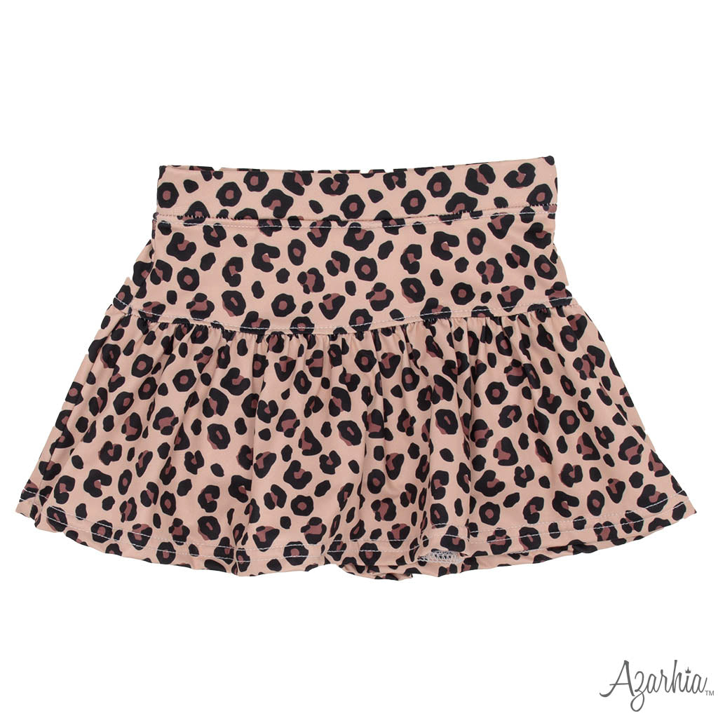 Classic Leopard Gathered Skort