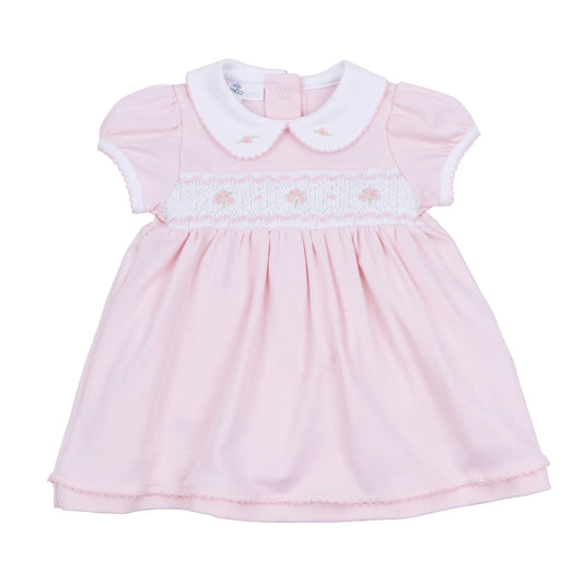Lillian Smocked Dress - Pink