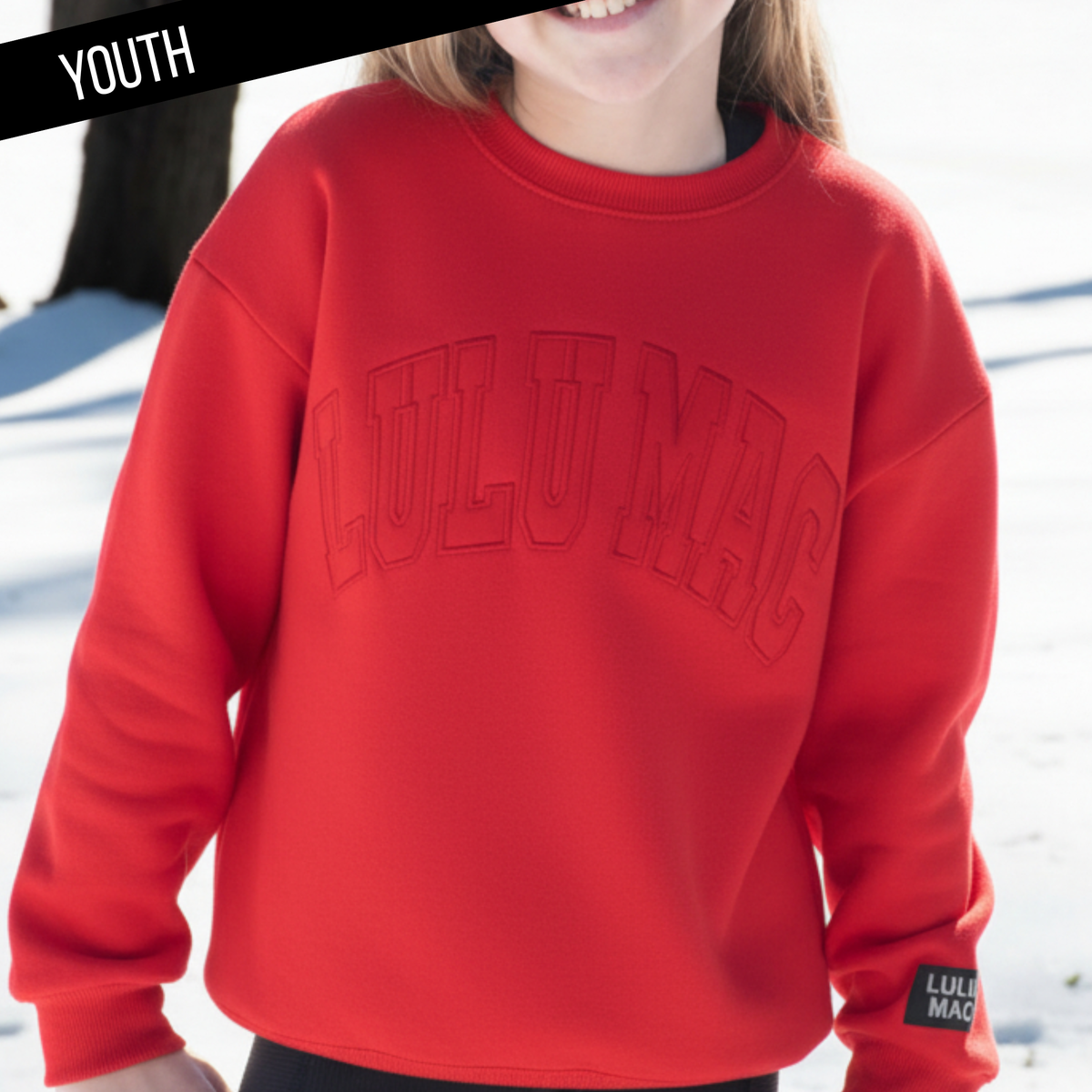 Red Mono Sweatshirt