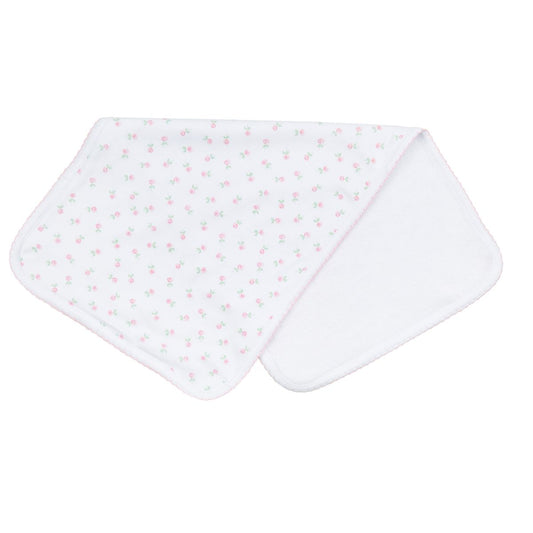 Juliette's Classics Pink Printed Burp Cloth