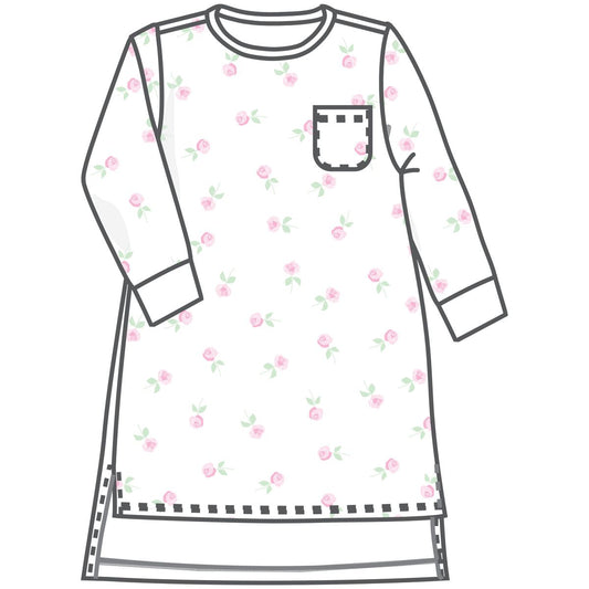 Juliette's Classics Long Sleeve Nightdress - Pink