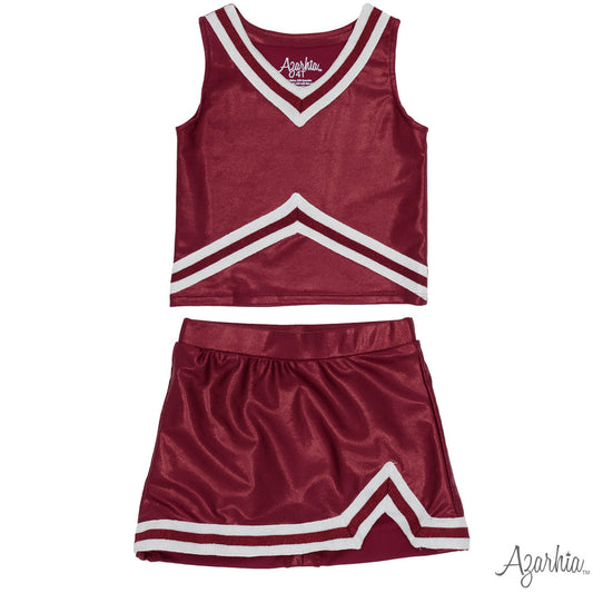 Shimmer Cheer Suit - Maroon