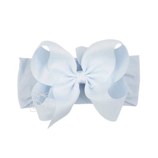 Wide Pantyhose Headband - Millennium Blue 5.5"