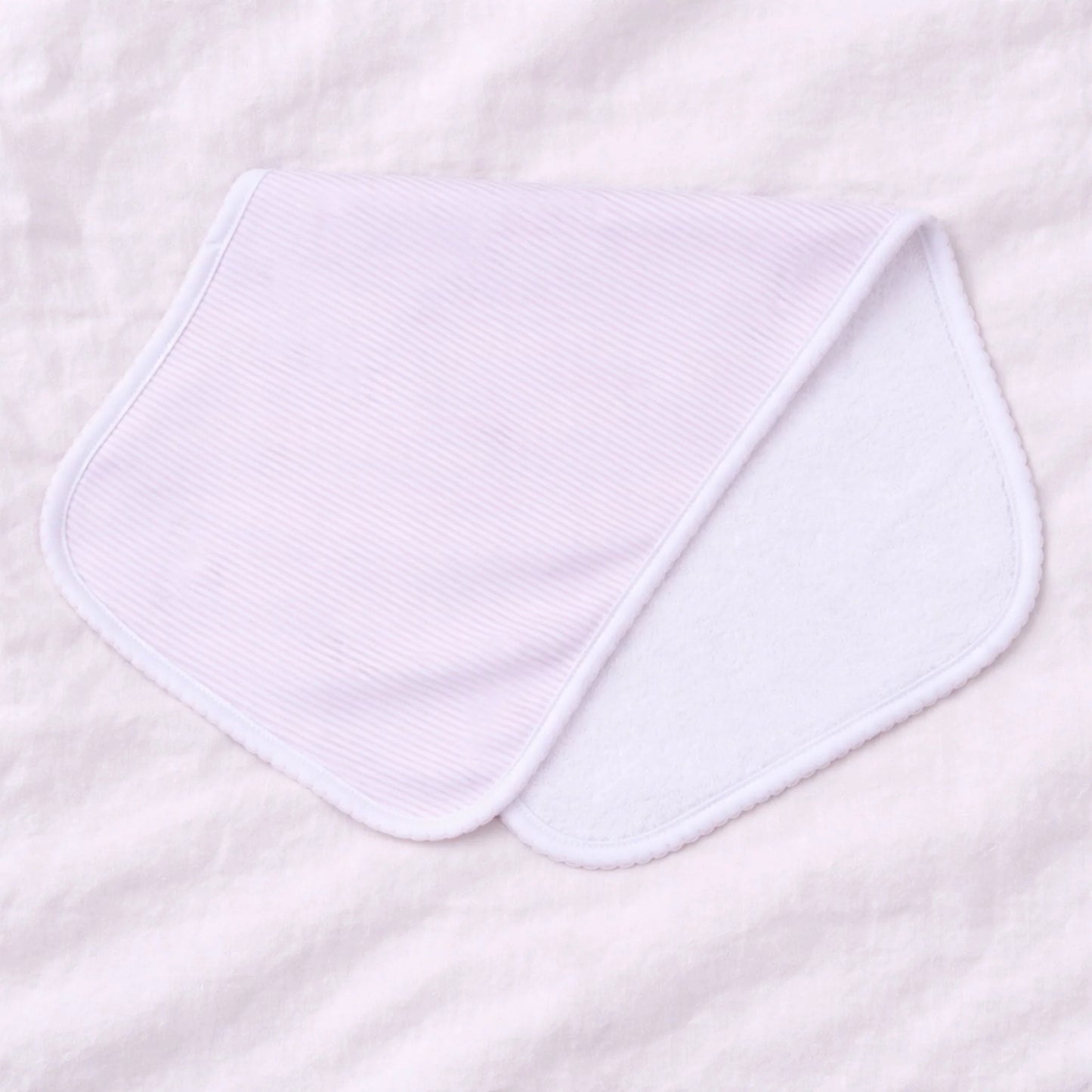 Mini Stripes Burp Cloth - Pink