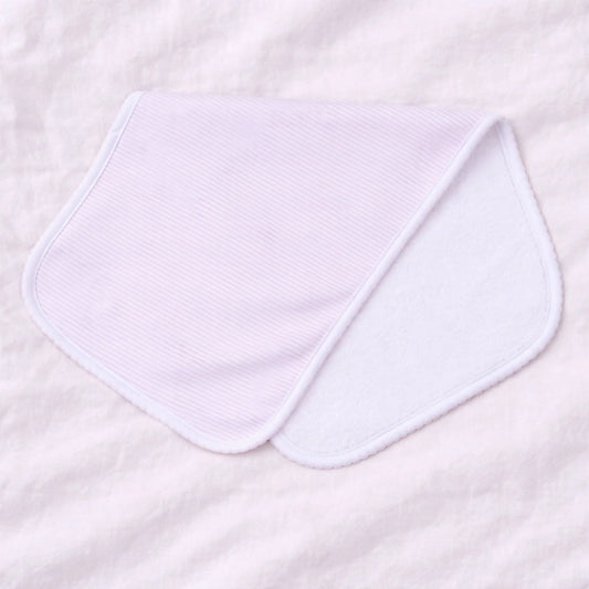 Mini Stripes Burp Cloth - Pink