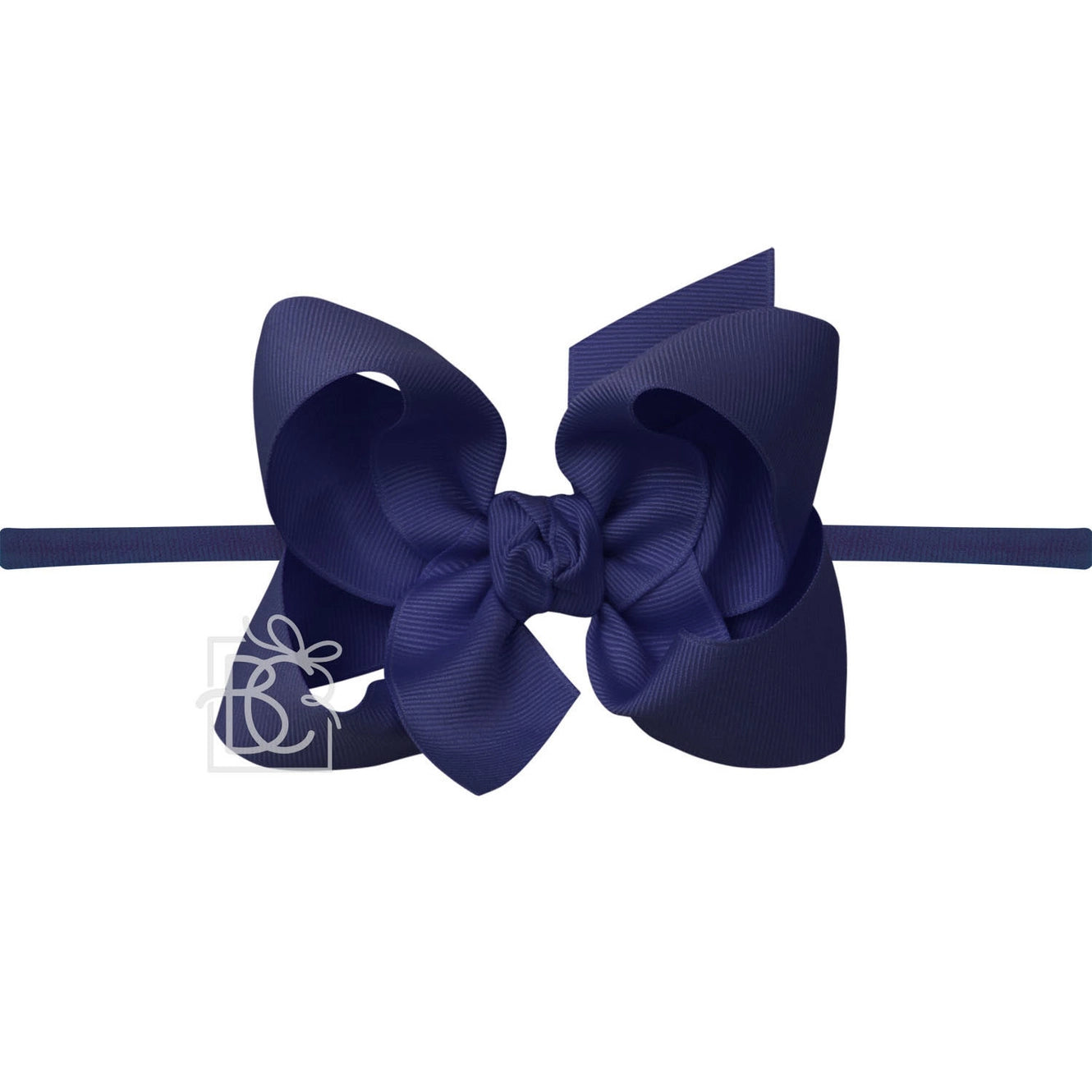 Navy Hair Bow