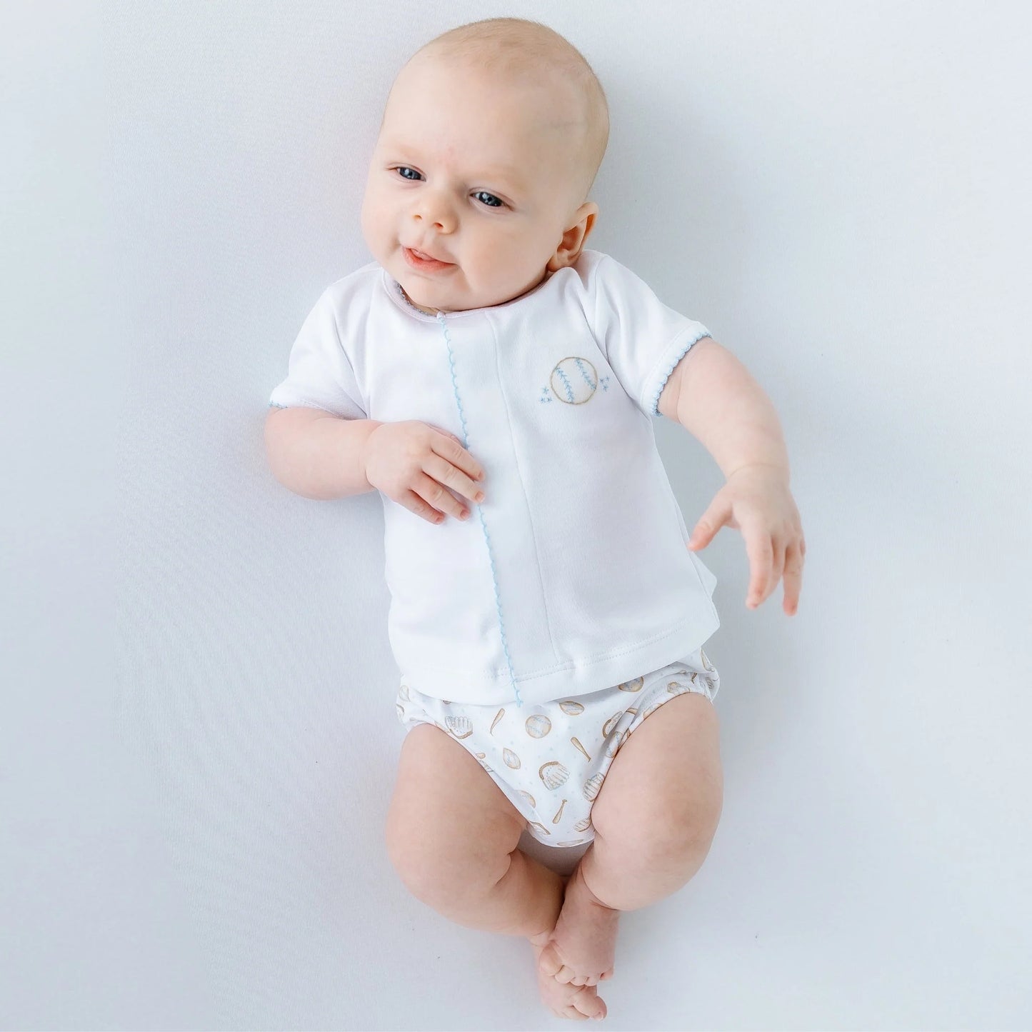 Precious Lil' Sluggers Diaper Cover Set - Light Blue
