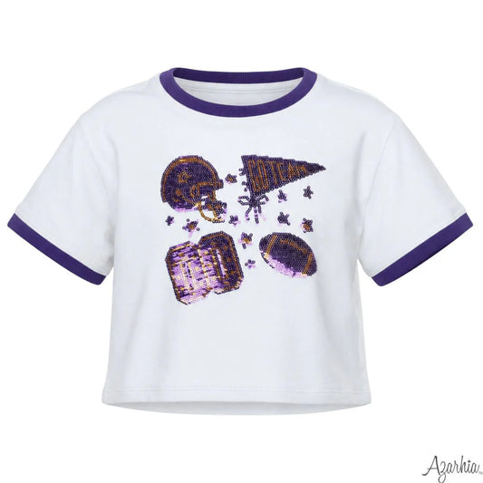 Sequin Tigers Elements Boxy T