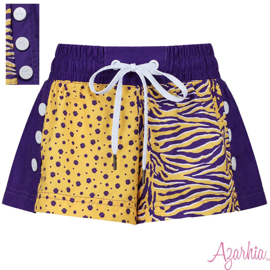 Paws and Stripes Tigers Color Block Short
