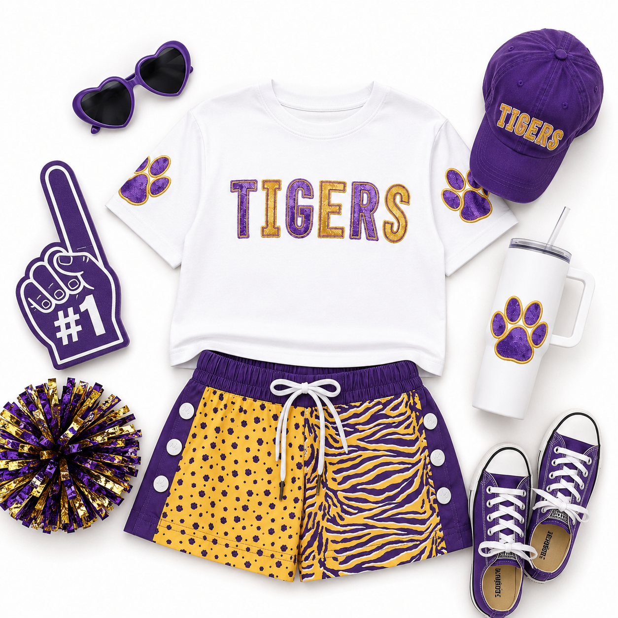 Shimmer Tigers Game Day Boxy T