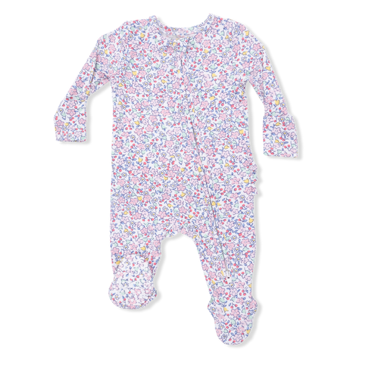 Elizabeth's Garden Zipper Footie