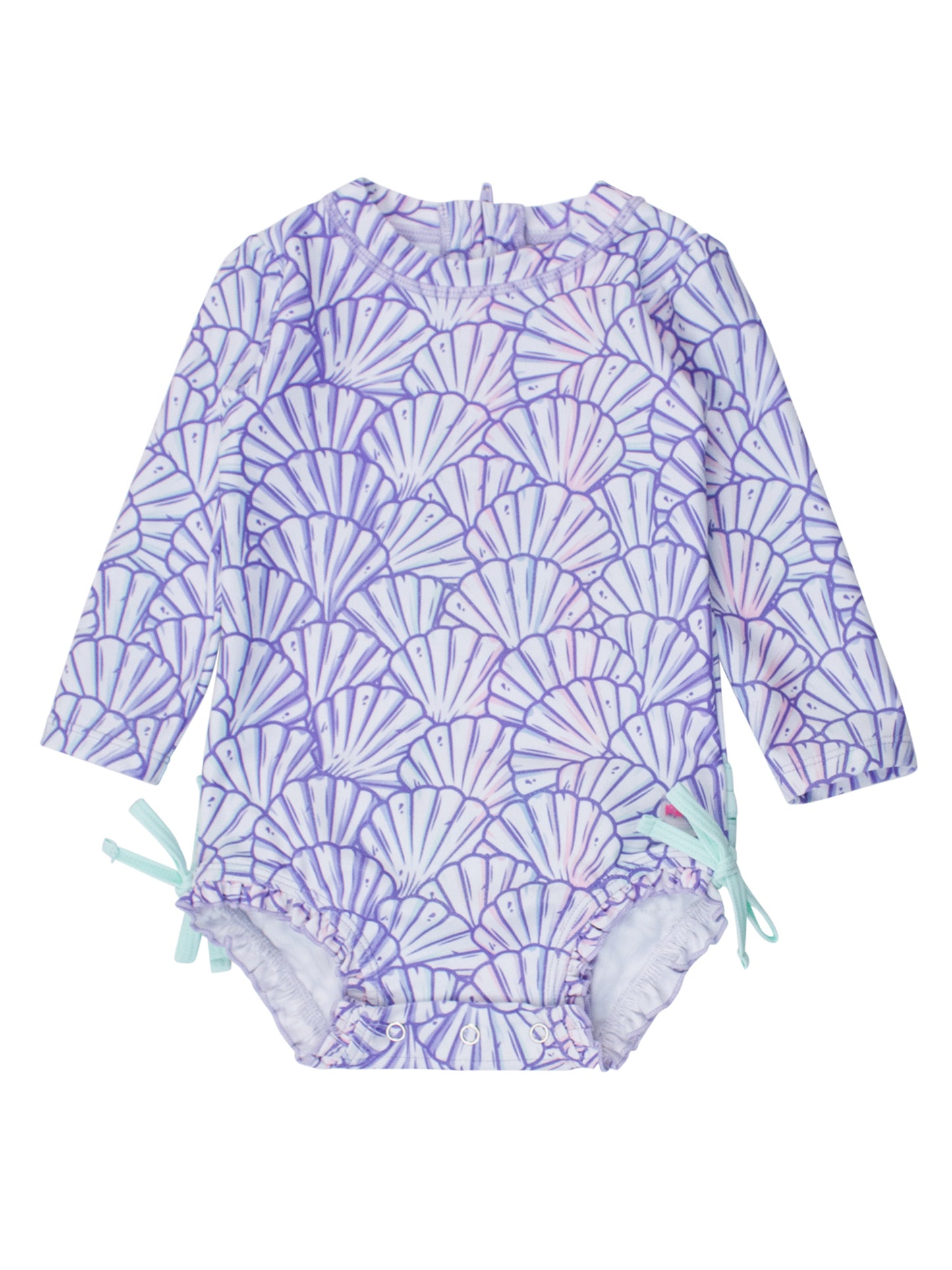 Long Sleeve One Piece Rash Guard - Magical Mermaid