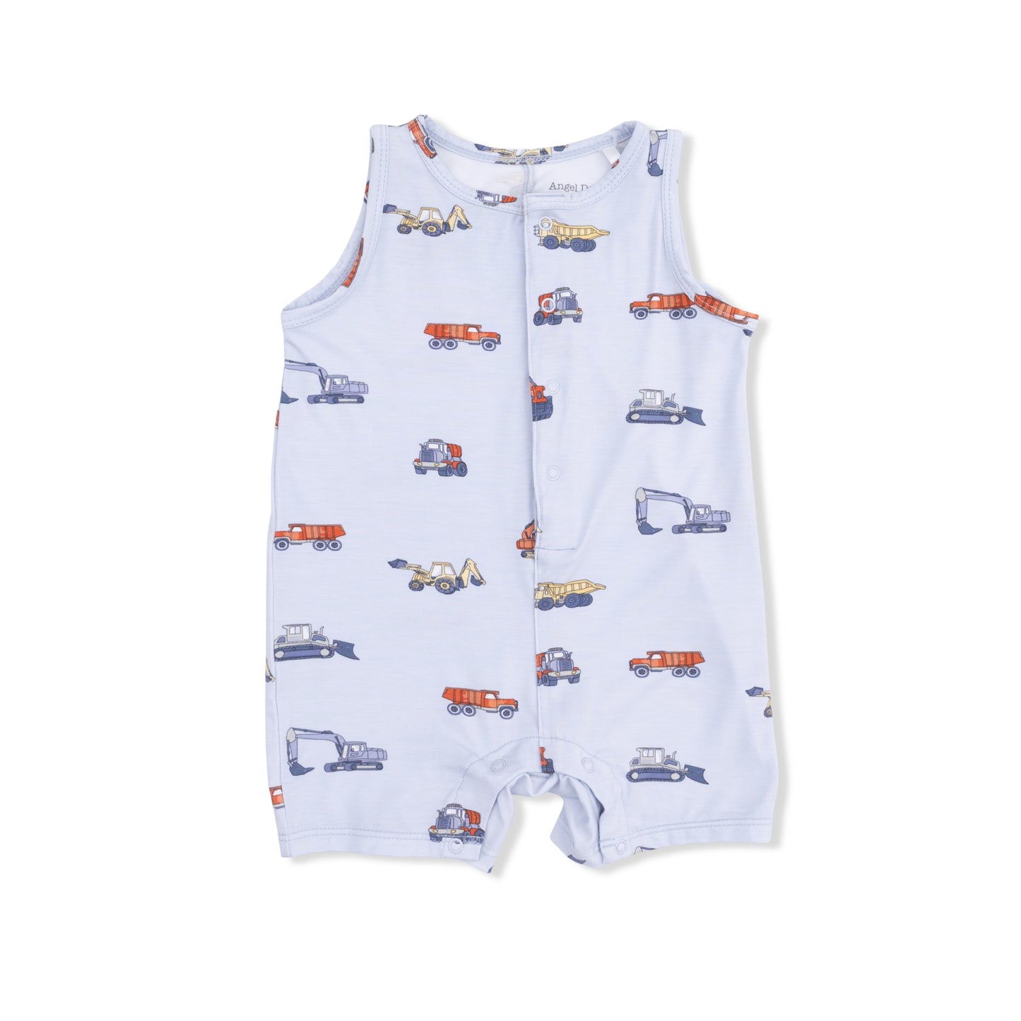 Construction Vehicles - Sleeveless Shortie Romper