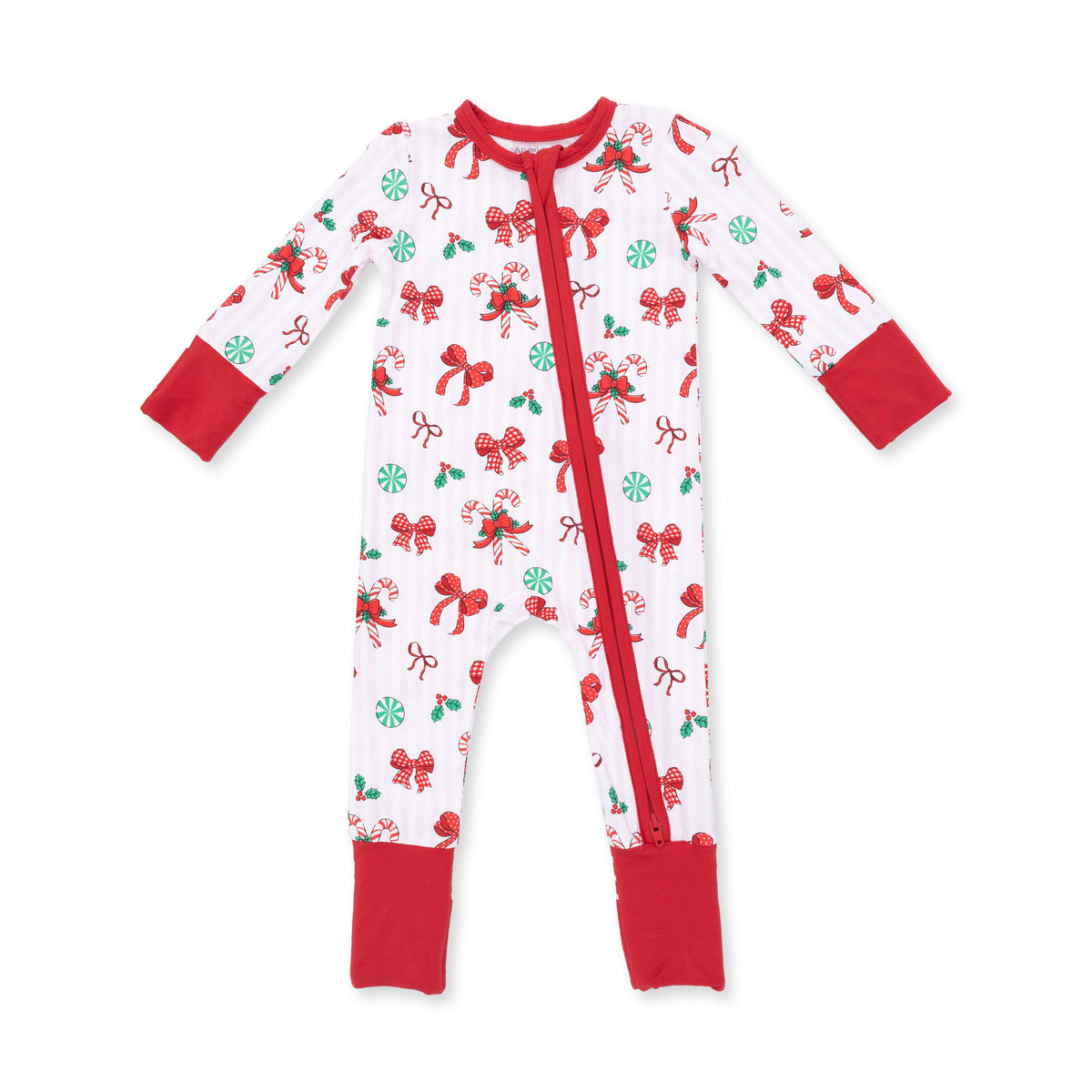 Bows & Candy Canes - Zipper Sleeper