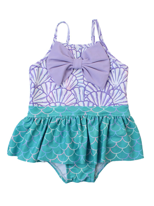 Bow Skirted One Piece - Magical Mermaid