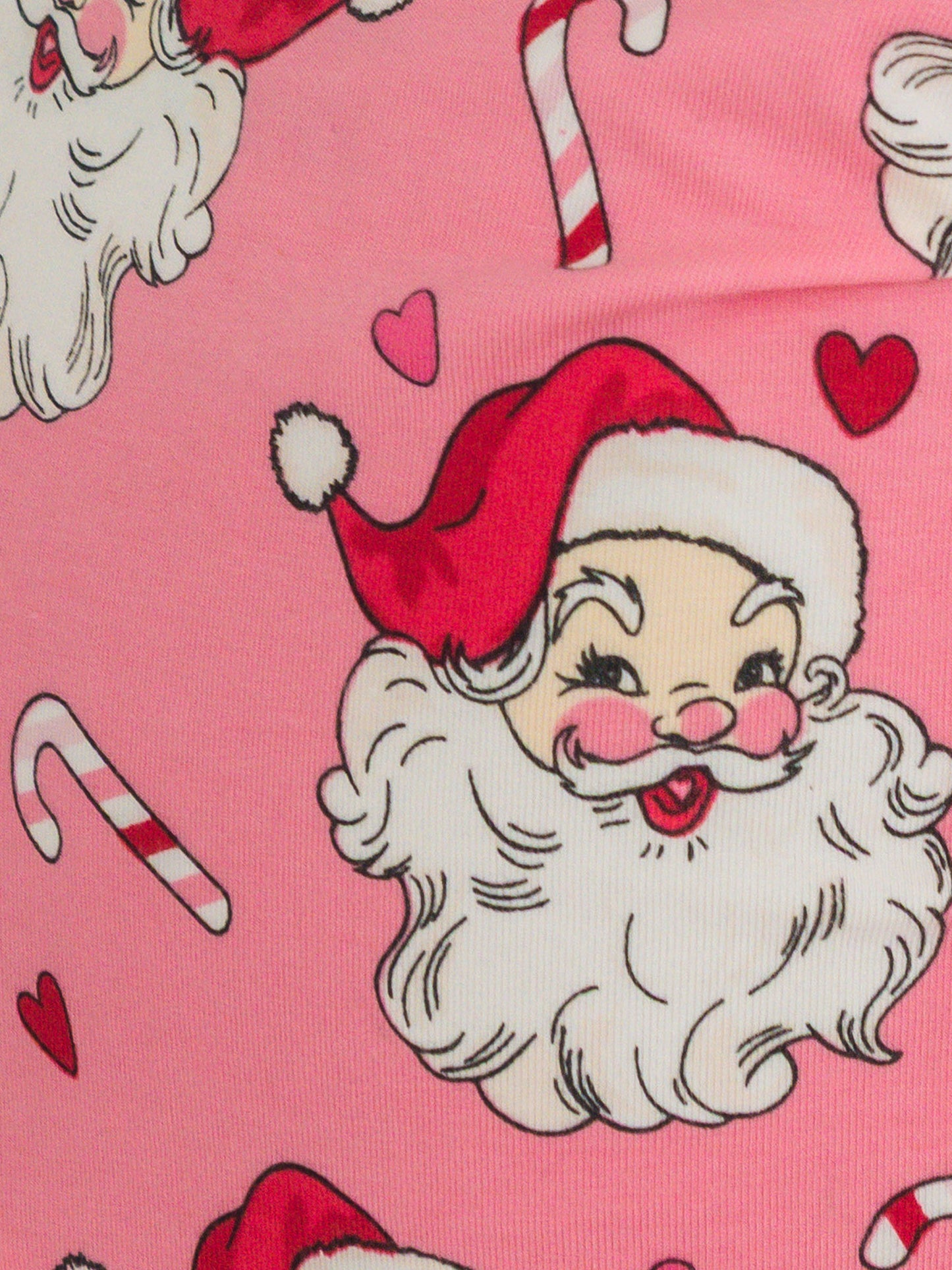Pink Santa Joy Ruffle Long Sleeve Pajama Set