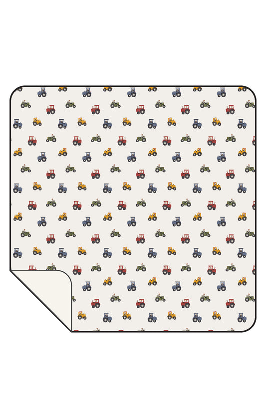 Mini Tractors Swaddle Blanket