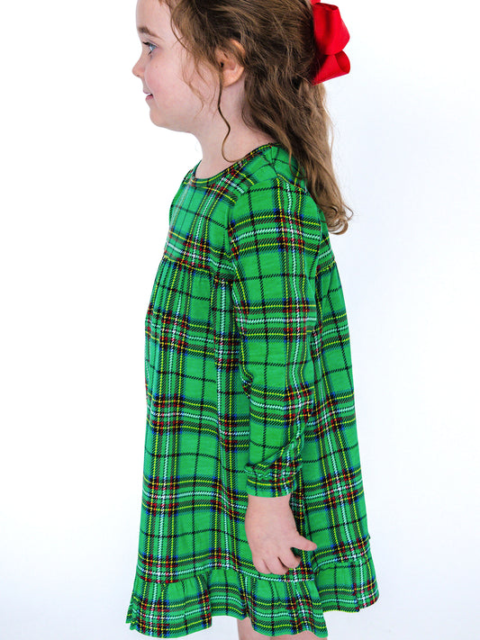 Green Nicholas Plaid Night Gown