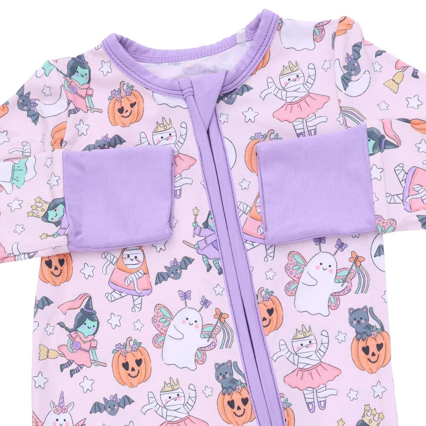 Halloween Monster Dress Up Pink - Zipper Sleeper