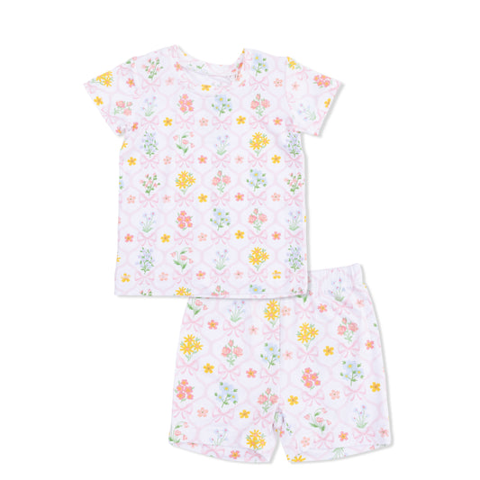 Spring Blooms Bow Trellis Pajama Set
