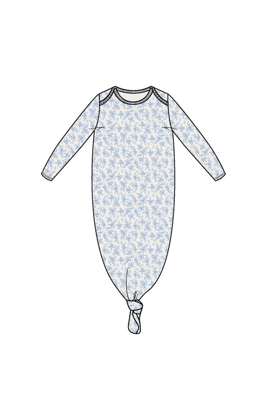 Knotted Gown - Romi Floral