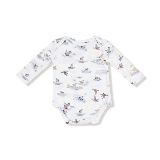 Lap Shoulder Bodysuit - Migrating Mallards