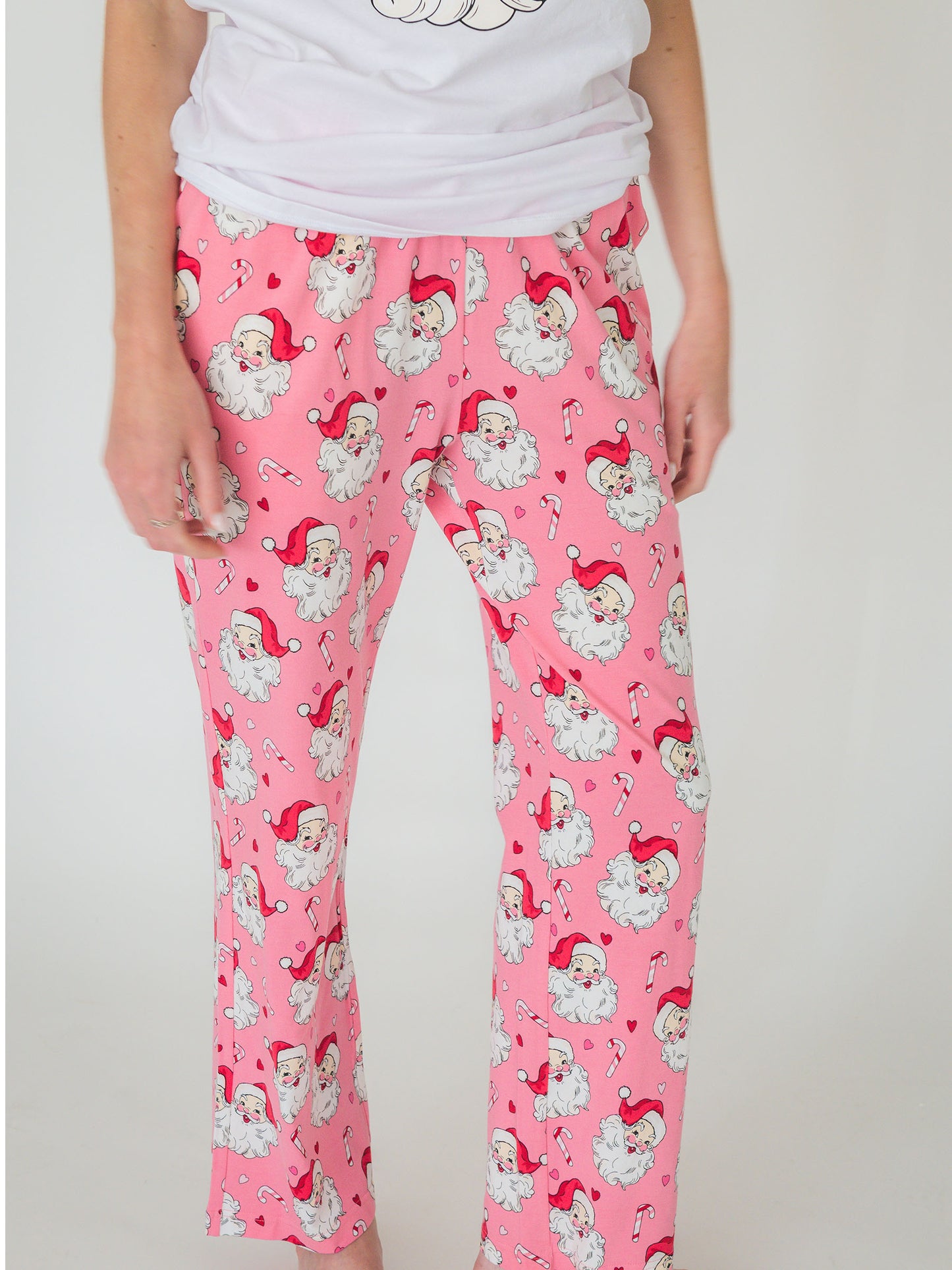 Pink Santa Joy Adult Pajama Pant
