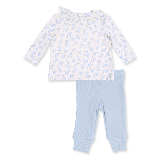Rose Briar - Long Sleeve Ruffle Pant Set