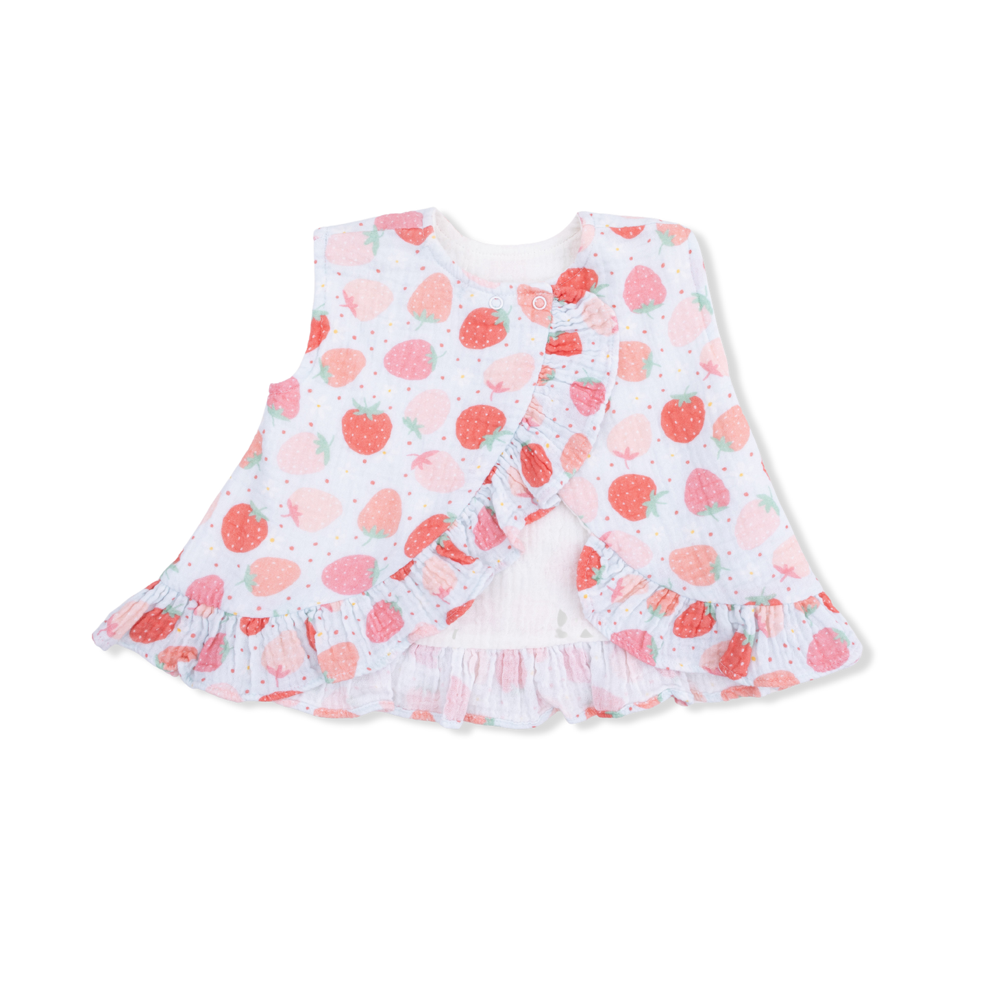 Strawberry Bliss - Ruffle Back Top & Bloomer