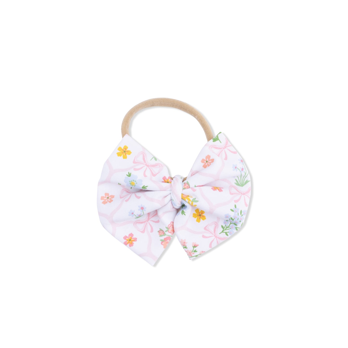 Spring Blooms Bow Trellis Bow on Headband