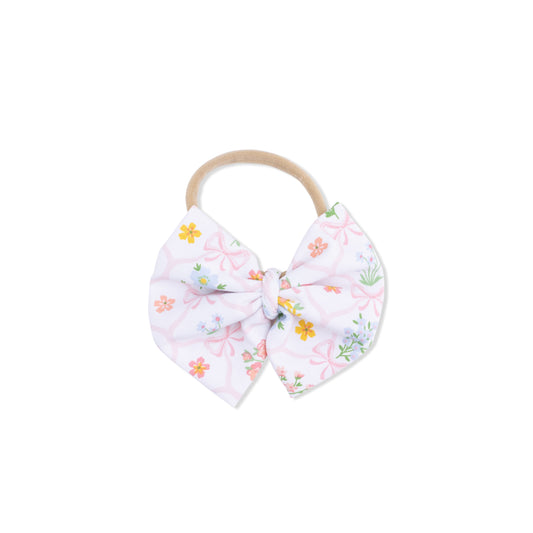 Spring Blooms Bow Trellis Bow on Headband